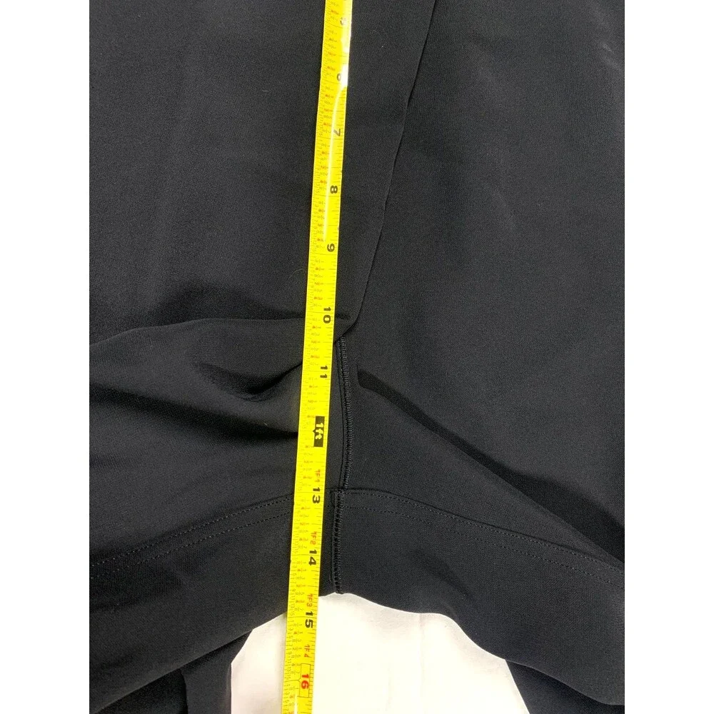 Lululemon With The Flow Pant 8 Black Travel Woven Crop Wide Leg Crop LW5BVNS
